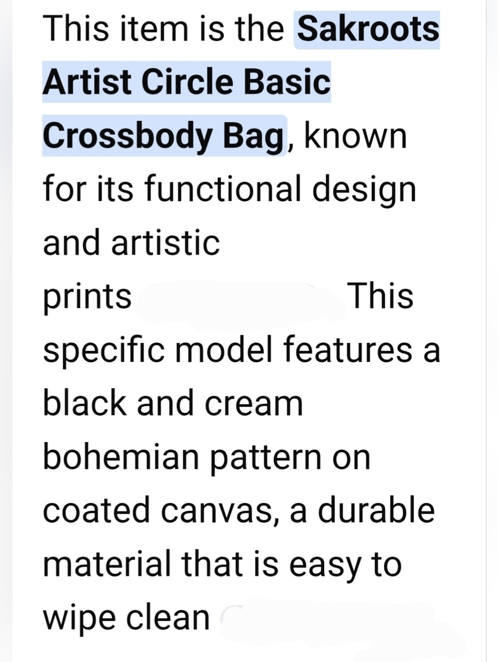 Sakroots Artist Circle Bohemian Coated Canvas Crossbody - Picture 10 of 11